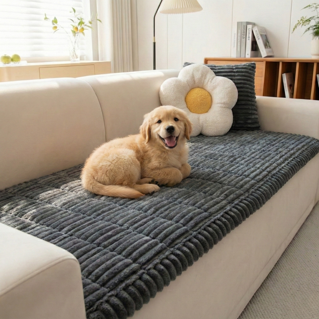 STAYPURR™ Cat Proof Couch Cover - Anti Scratch & Washable Sofa Topper