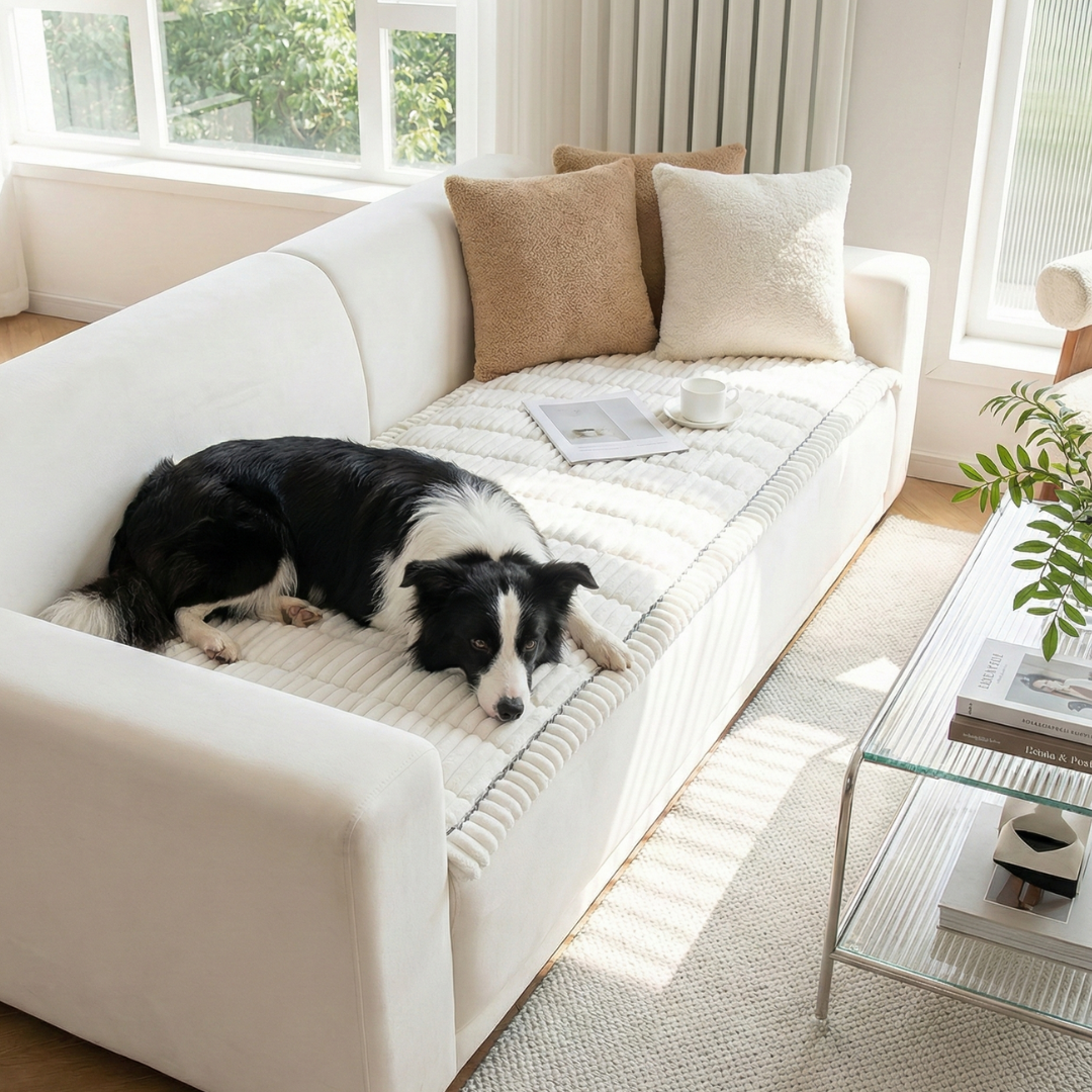 STAYPURR™ Cat Proof Couch Cover - Anti Scratch & Washable Sofa Topper