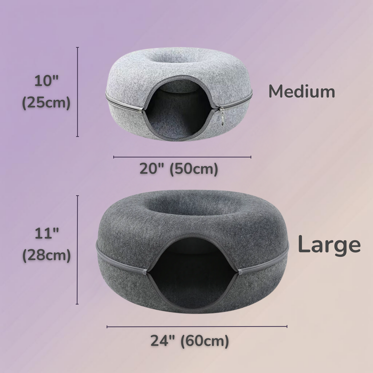 The Tunnel Bed comes in 2 sizes, fitting for all kinds of households